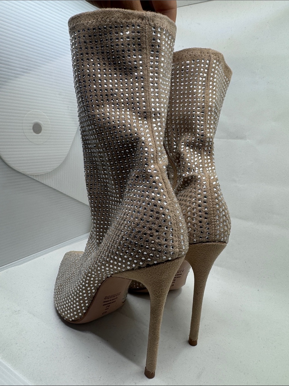 Schutz Rhinestone Sock Boot - Picture 2 of 4